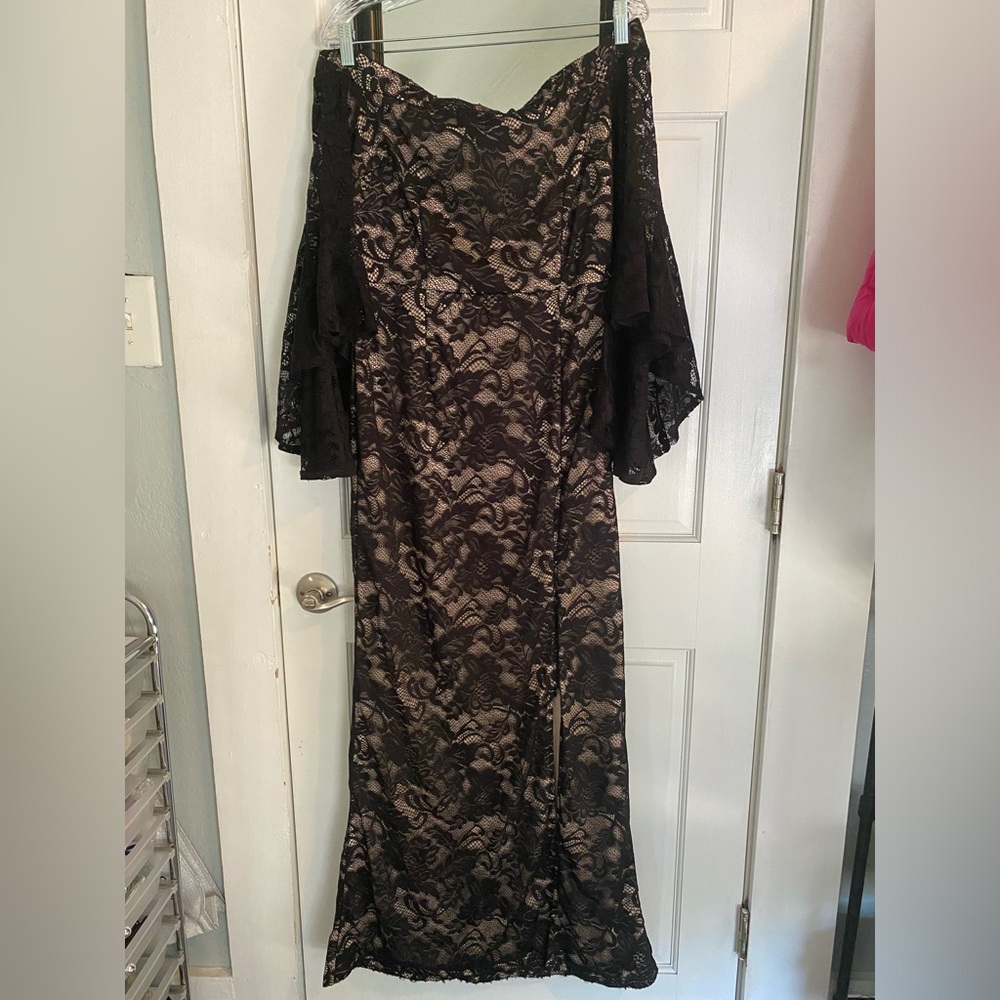 Black and Cream Dress